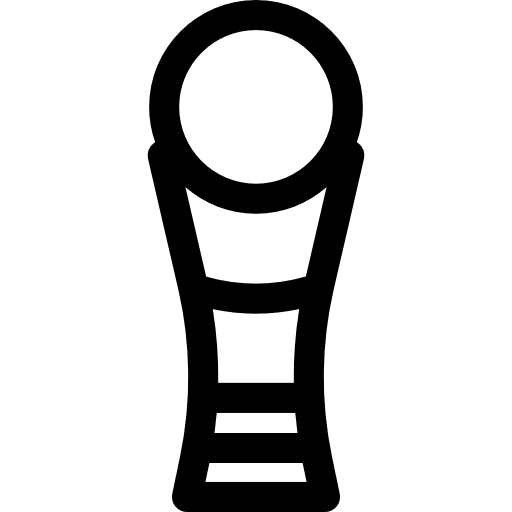 Trophy champion sports and competition football icon