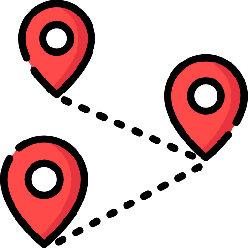 Destination multiple travel tour icon