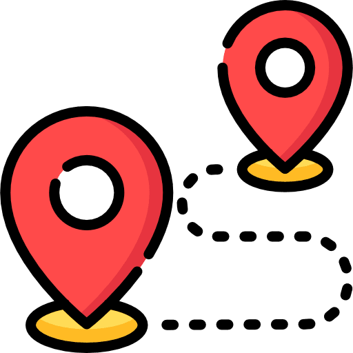 Destination travel and tourism destination tour icon