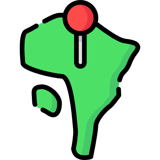 Africa maps and location travel africa icon