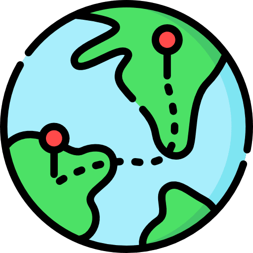 Globe globe grid maps and location earth grid icon