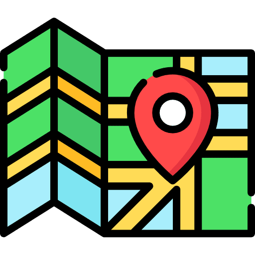 Map maps and location map location pin icon