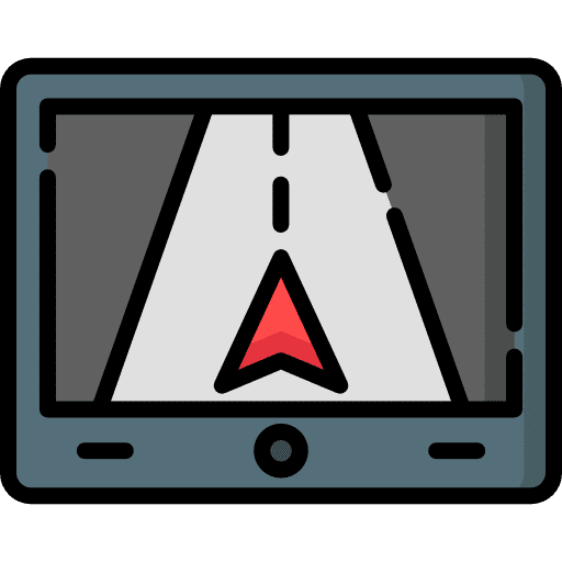 Gps map point placeholder street map icon