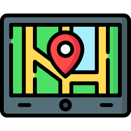 Gps street map location map point icon