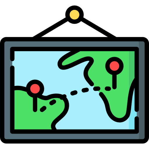 Map geography planet earth map icon