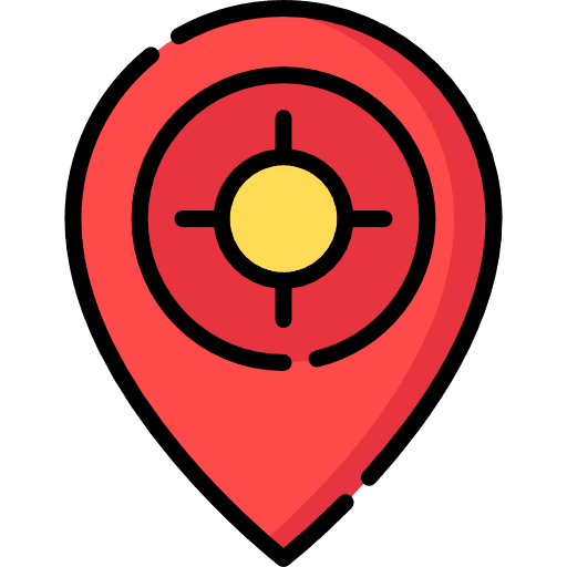 Placeholder signs maps and location pin icon