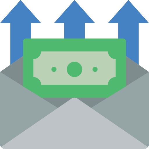 Salary money love and romance salary icon