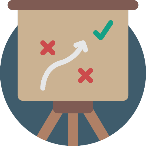 Strategy tactical strategy planning icon