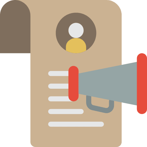 Job search candidate search human resources icon