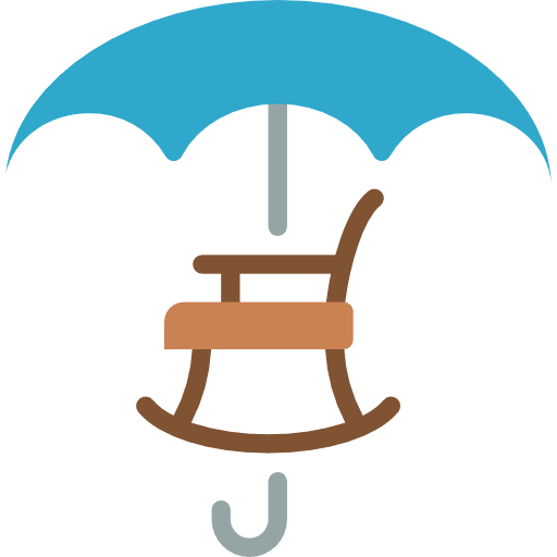Pension retirement business protection icon