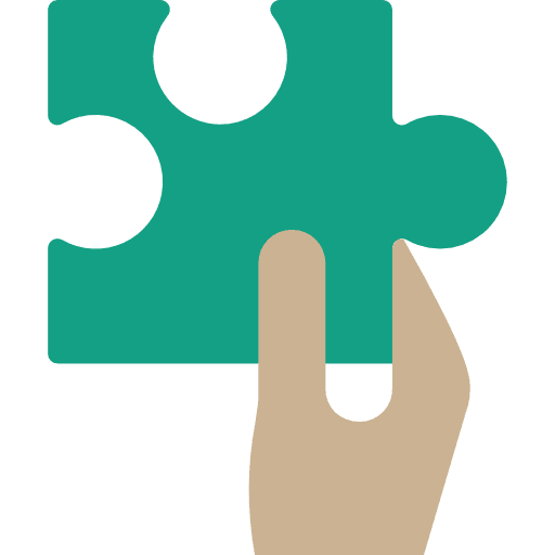 Puzzle gaming jigsaw puzzle pieces icon