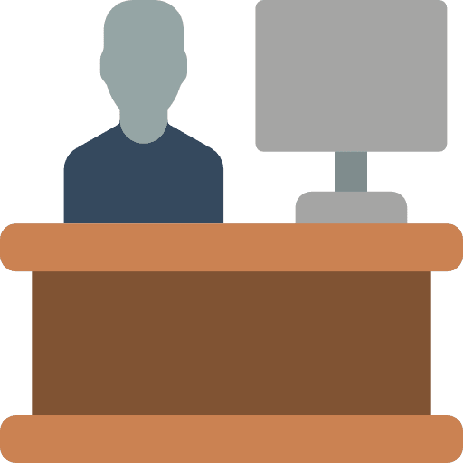 Employee user workplace education icon