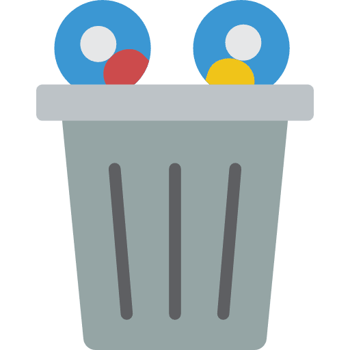 Garbage miscellaneous can interface icon
