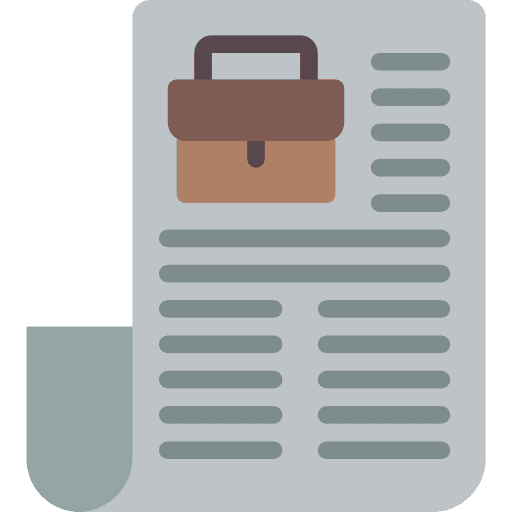 Job search employment business and finance job search icon