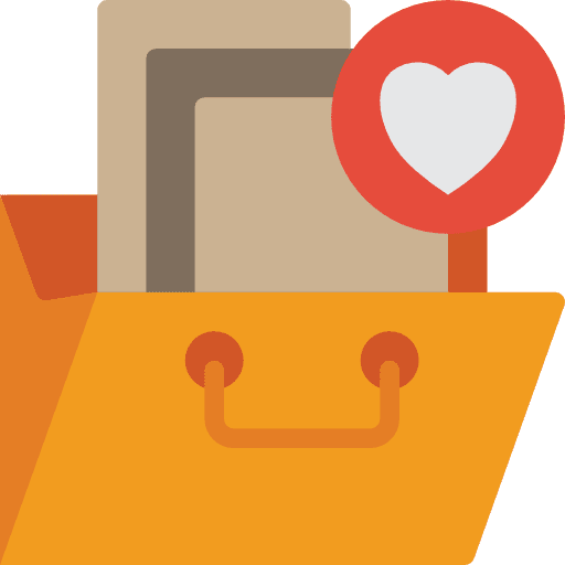 Portfolio briefcase bag business icon