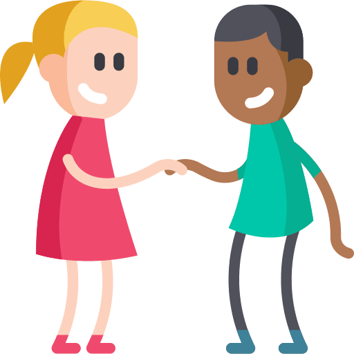 Friends friends salute boy icon