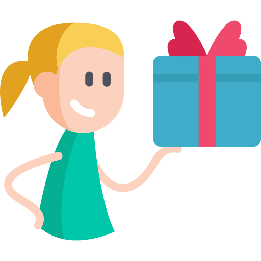 Gift birthday birthday and party christmas icon