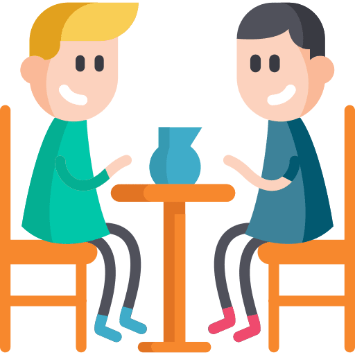 Terrace friends people frienship icon