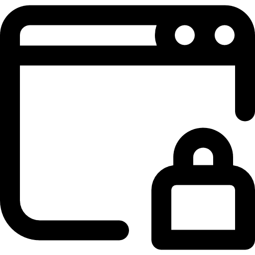 Private ui internet lock icon