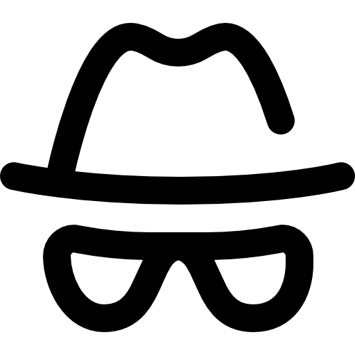 Spy user hat job icon