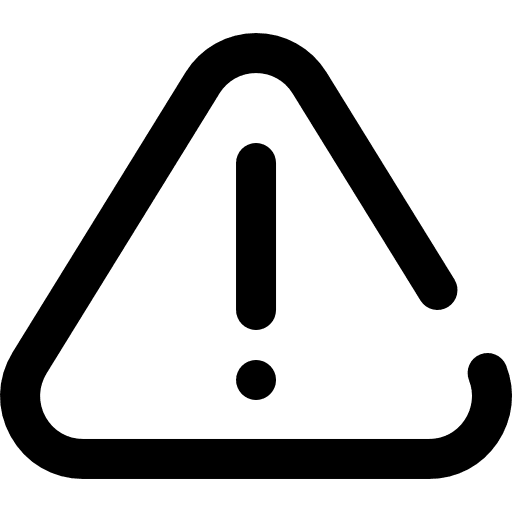 Warning mistake signs limitation icon