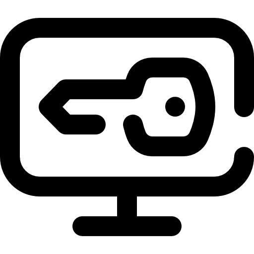 Access ui key monitor icon