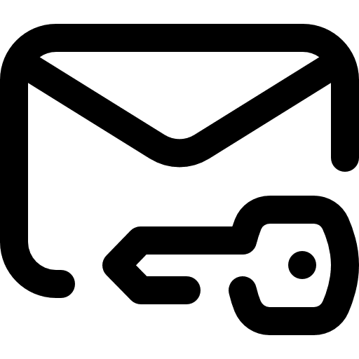 Authentication password id letter icon