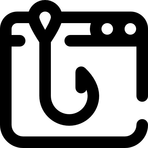 Phishing security navigation browser icon