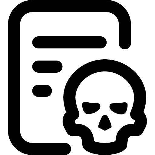 Infected folder interface files and folders icon