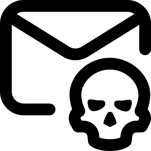 Malware envelope spam multimedia icon