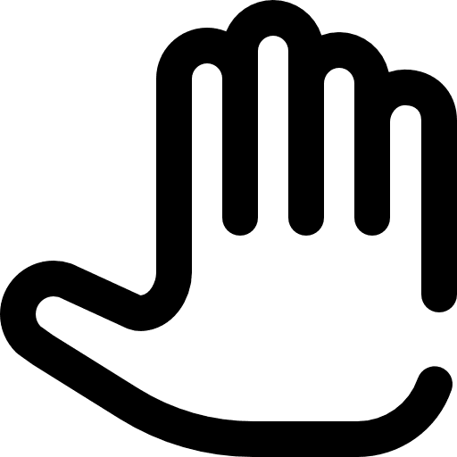 Privacy stop hands hands and gestures icon