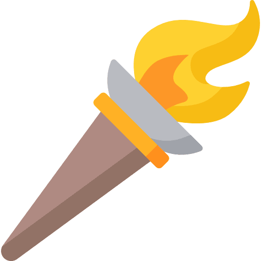 Torch flame torch fire icon