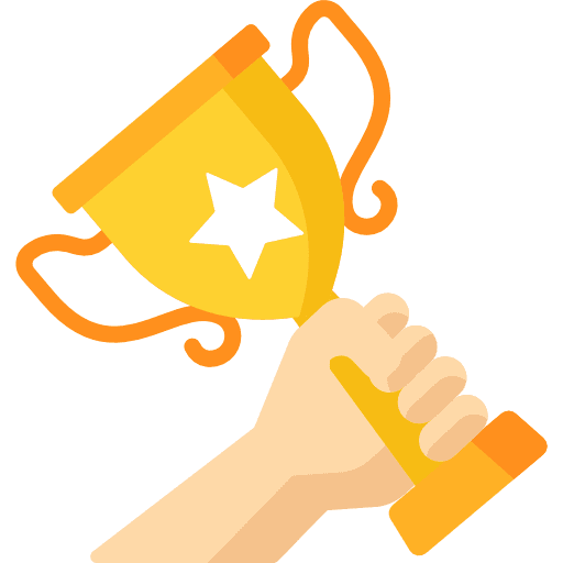 Trophy marketing winner cup icon