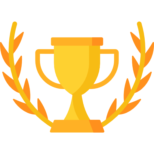 Winner trophy award olympic games icon