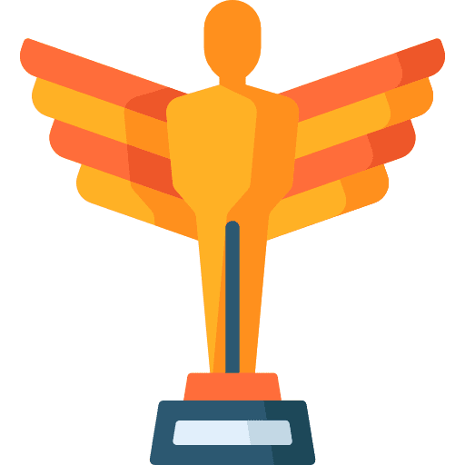 Cinema awards trophy sports and competition icon