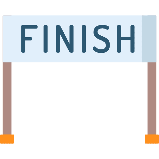Finish line race competition racing icon