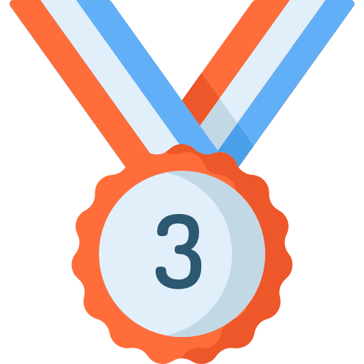 Third third sports bronze medal icon