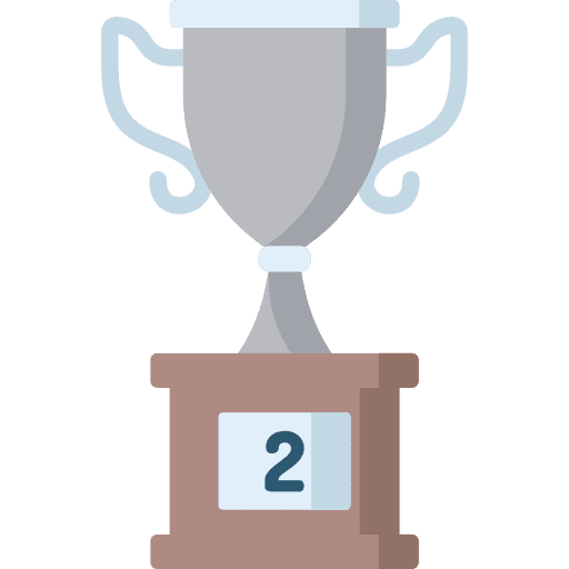 Trophy trophy second prize marketing icon