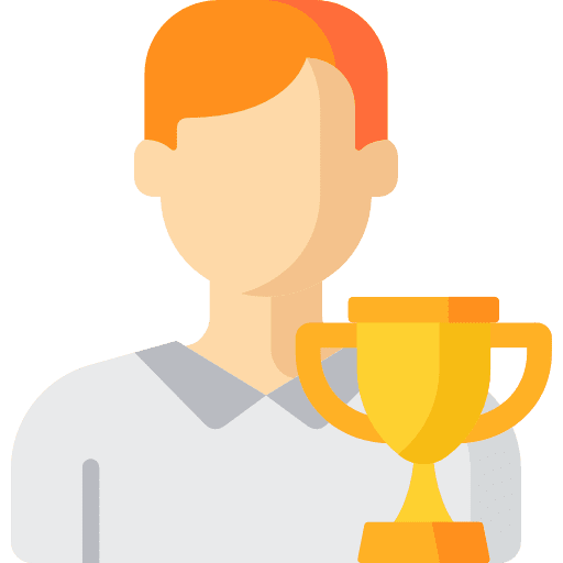 Winner trophy champion sports and competition icon