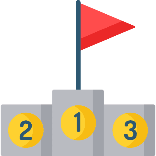 Winning games participating sports and competition icon