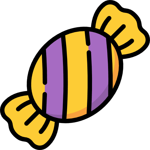 Candy sugar dessert food and restaurant icon