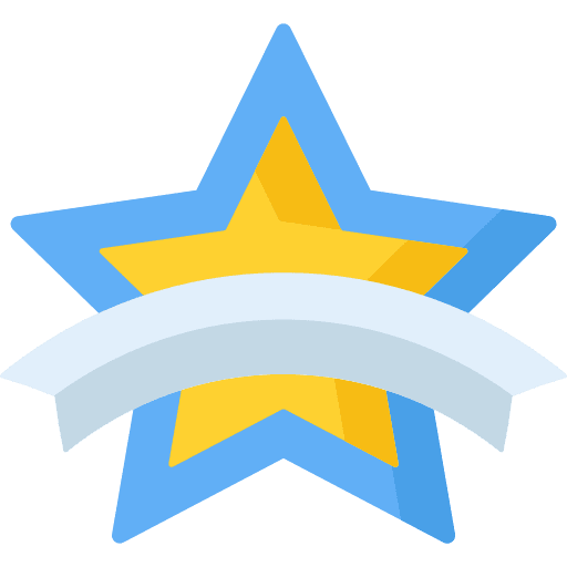 Winner certificate seo and web symbol icon