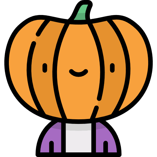 Pumpkin terror spooky scary icon
