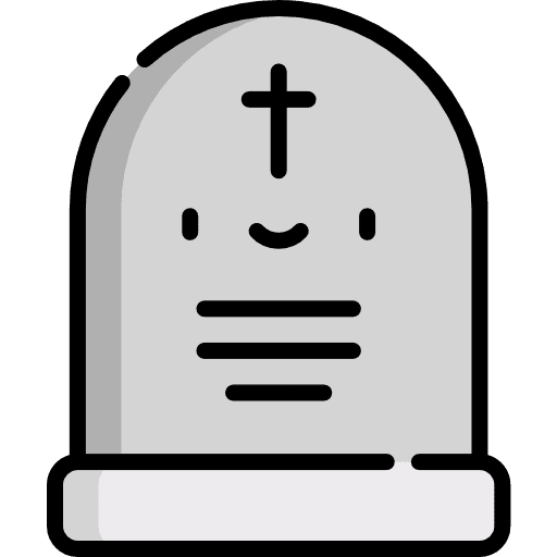 Tomb rip halloween cemetery icon
