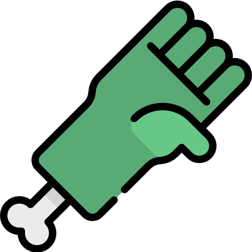 Hand scary halloween zombie icon