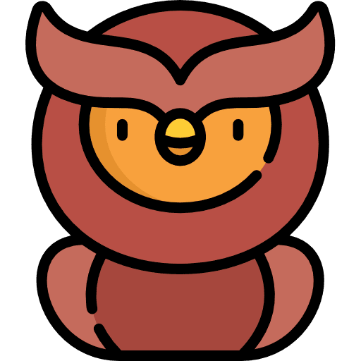 Owl bird animals hunter icon