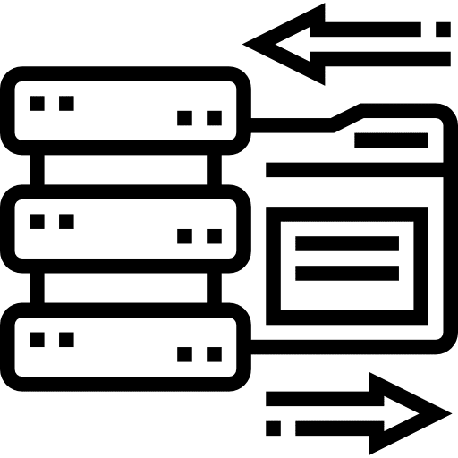 Data storage system ui file storage icon