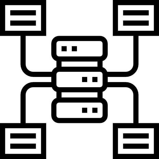 Database files hosting ui icon