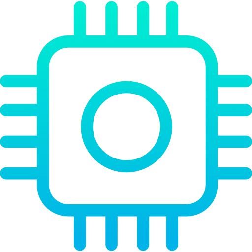 Chip cpu technology electronics icon