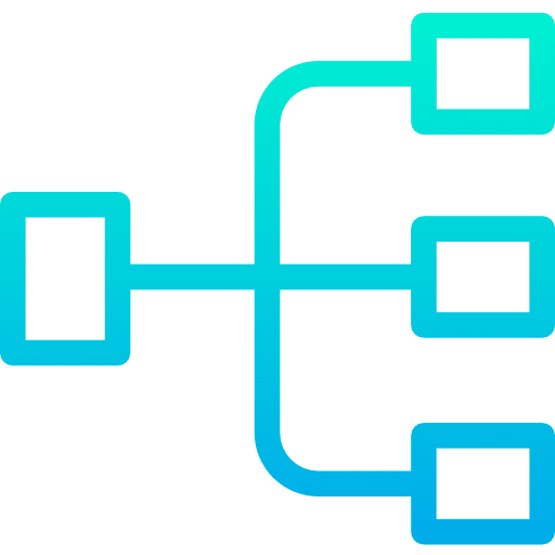 Diagram interface order hierarchical structure icon